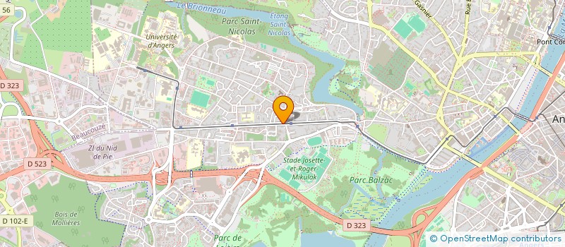 localisation de l'entreprise MADAME EGLANTINE DEGROOTE  ANGERS