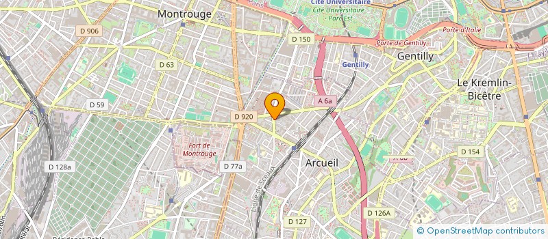 localisation de l'entreprise MADAME EGLANTINE DIETZ  ARCUEIL