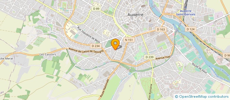 localisation de l'entreprise MADAME EGLANTINE LASSALLE à AUXERRE