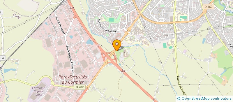 localisation de l'entreprise MADAME EGLANTINE MARNE à CHOLET