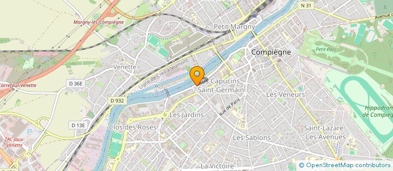 localisation de l'entreprise MADAME EGLANTINE TROUVE à COMPIEGNE