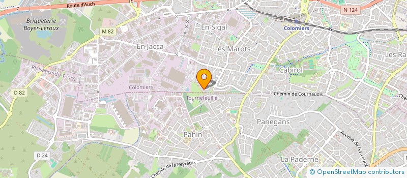 localisation de l'entreprise MADAME EGLANTINE VIAULT à COLOMIERS