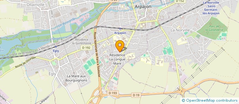 localisation de l'entreprise MADAME EGUERLINE MBIMBA à ARPAJON
