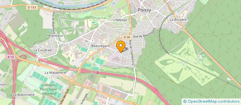 localisation de l'entreprise MADAME EHDIHA EL FALI  POISSY