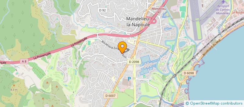 localisation de l'entreprise MADAME EILEEN DEVAUX à MANDELIEU-LA-NAPOULE