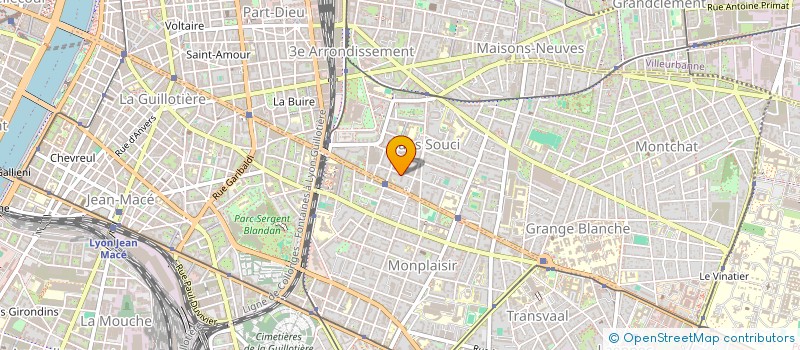 localisation de l'entreprise MADAME EILEEN SOULIER  LYON 3EME