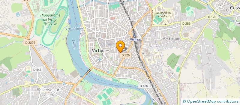 localisation de l'entreprise MADAME EKATERINA ERSHOVA à VICHY
