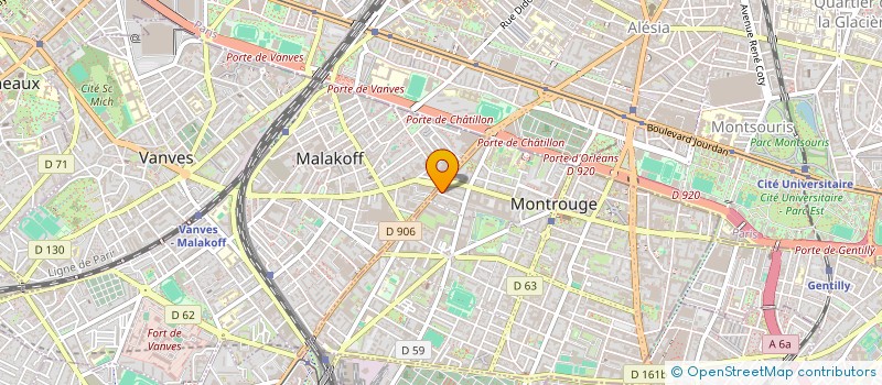 localisation de l'entreprise MADAME EKATERINA KOSARSKAYA  MONTROUGE