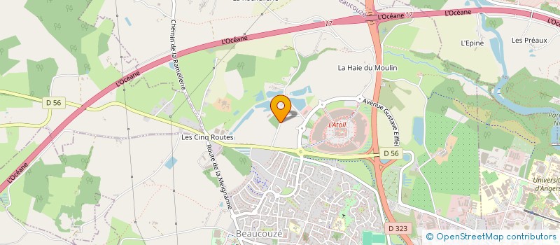 localisation de l'entreprise MADAME EKATERINA LAVRIVA  BEAUCOUZE