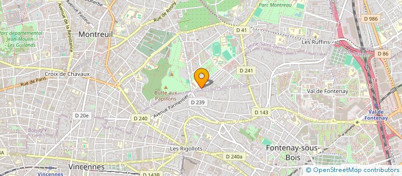 localisation de l'entreprise MADAME EKATERINA PICHUGINA  MONTREUIL