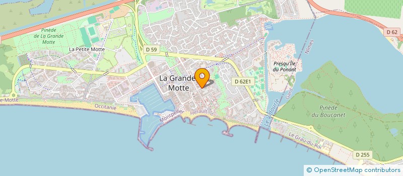 localisation de l'entreprise MADAME EKATERINA RUDNEVA à LA GRANDE-MOTTE