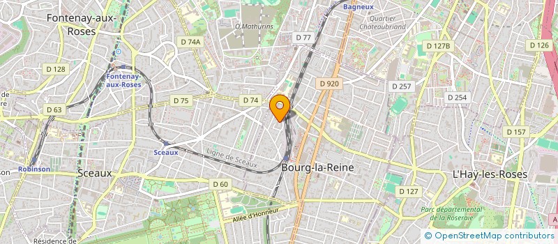 localisation de l'entreprise MADAME EKATERINA TSOKOLENKO  BOURG-LA-REINE