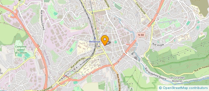 localisation de l'entreprise MADAME EKATERINE FARGETTON-CHIKOVANI  SAINT-ETIENNE