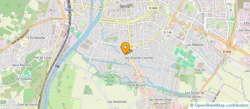 localisation de l'entreprise MADAME EKRAM MAHFOUDH  SENS