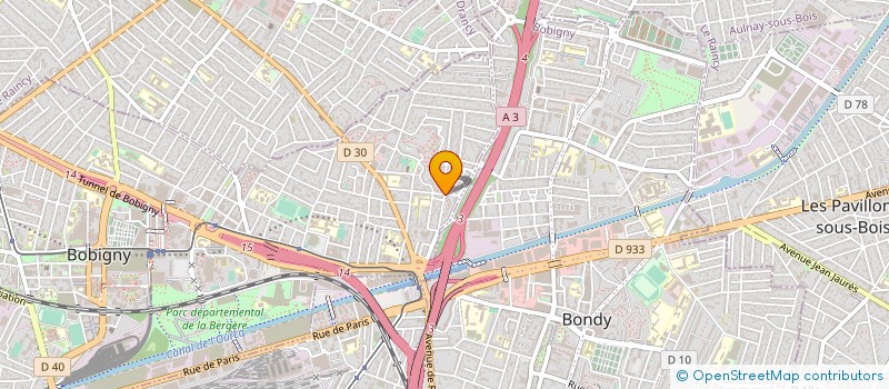 localisation de l'entreprise MADAME EL AZZAOUI à BOBIGNY