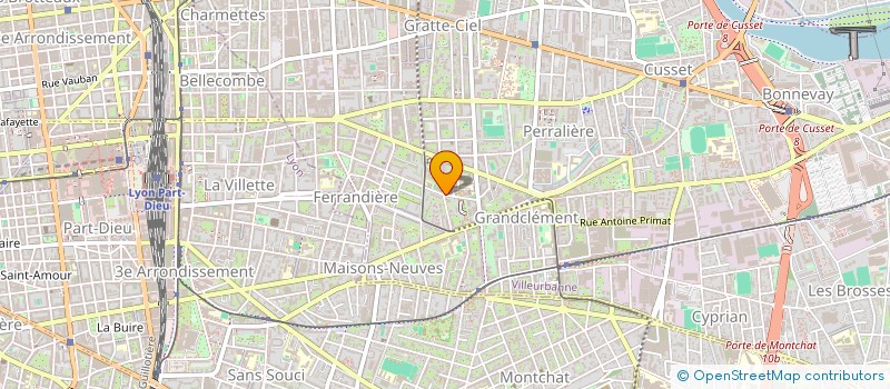 localisation de l'entreprise MADAME EL BATOUL BENNOUNA  VAULX-EN-VELIN