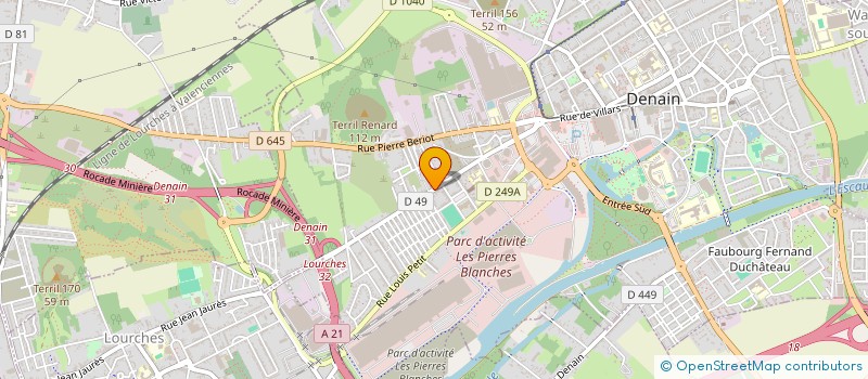 localisation de l'entreprise MADAME EL BETTIOUI  DENAIN