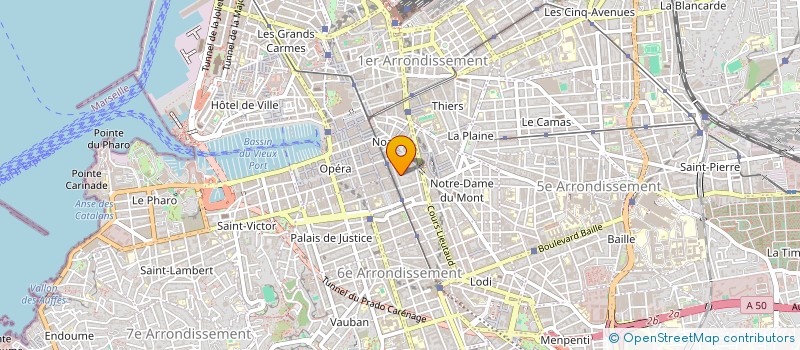 localisation de l'entreprise MADAME EL BOUZENOUNE à MARSEILLE 6