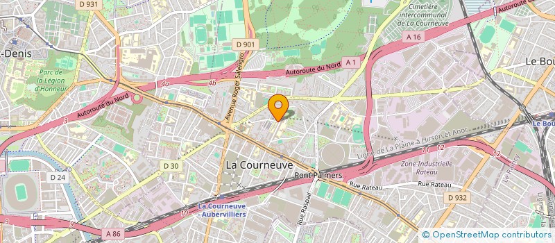 localisation de l'entreprise MADAME EL DJAZIRA ABBAS à LA COURNEUVE