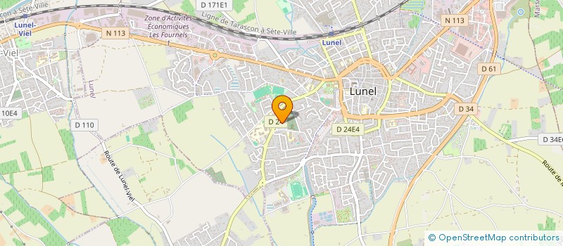 localisation de l'entreprise MADAME EL HASSANIA HAJJAJ à LUNEL