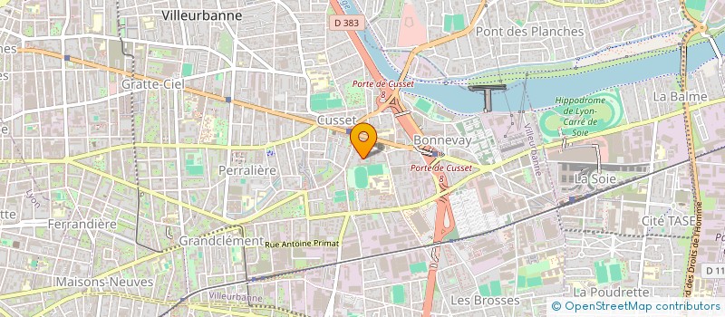 localisation de l'entreprise MADAME EL-SHAYMA CHERMAT  VILLEURBANNE