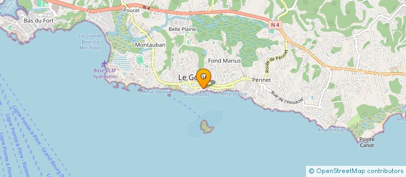 localisation de l'entreprise MADAME ELADIA NUNEZ FORCHUE  LE GOSIER