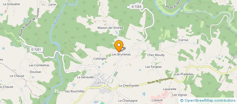 localisation de l'entreprise MADAME ELAINE DOWNING  GENIS