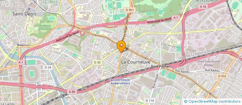 localisation de l'entreprise MADAME ELDA SOARES à LA COURNEUVE