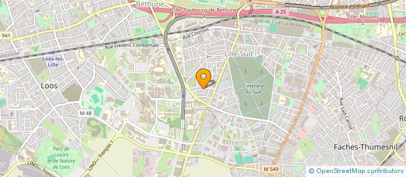 localisation de l'entreprise MADAME ELDAA SHONGO DIENGO  LILLE