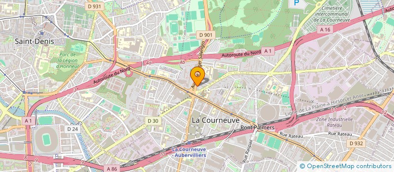 localisation de l'entreprise MADAME ELDJIDA OUHADDAD à LA COURNEUVE