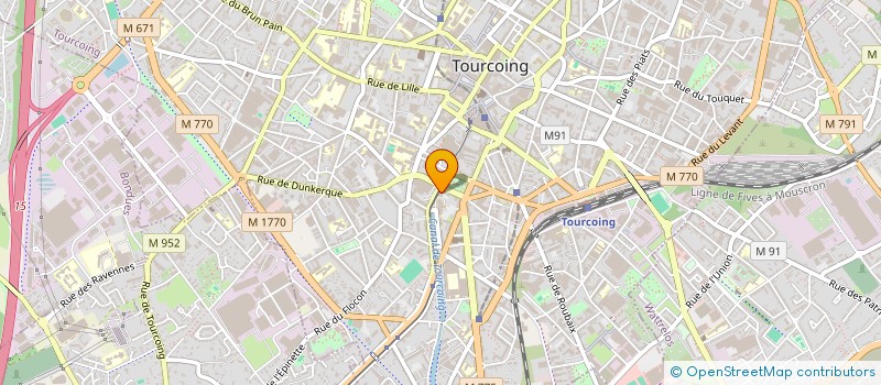 localisation de l'entreprise MADAME ELEA DERACHE  TOURCOING