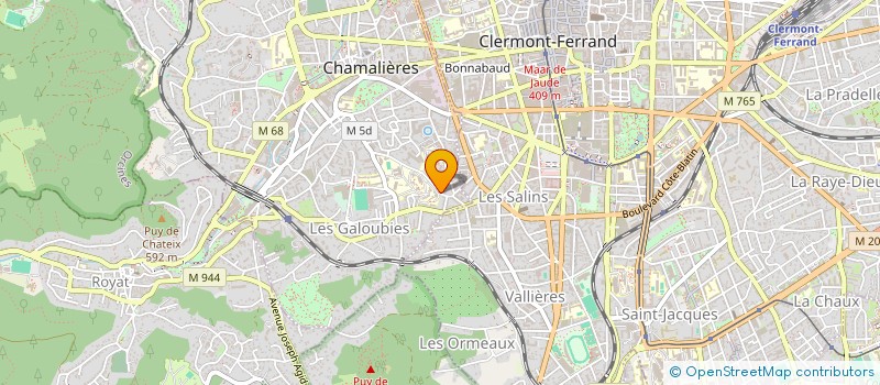 localisation de l'entreprise MADAME ELEA JARLIER  CHAMALIERES