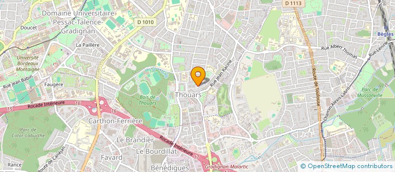 localisation de l'entreprise MADAME ELEA PAGEARD  TALENCE