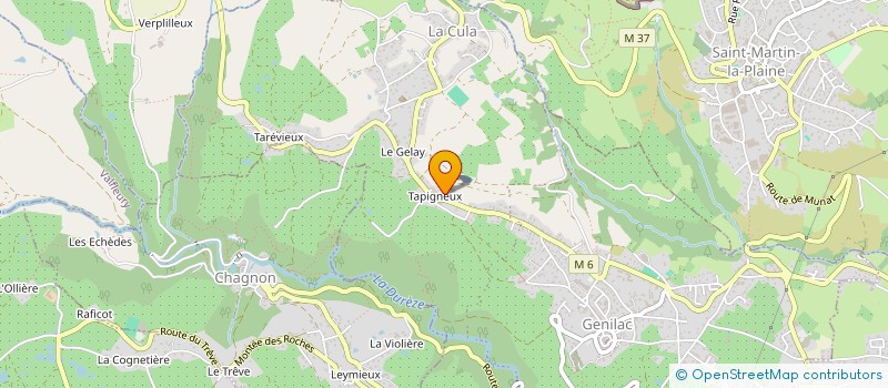 localisation de l'entreprise MADAME ELEA POUX  GENILAC