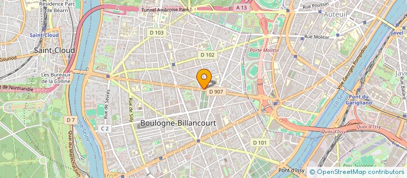 localisation de l'entreprise MADAME ELEANA MARTIN  BOULOGNE-BILLANCOURT