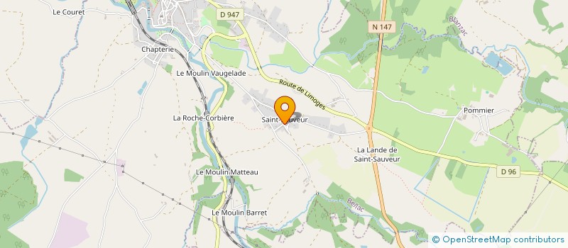 localisation de l'entreprise MADAME ELEANOR THOMSON à BELLAC