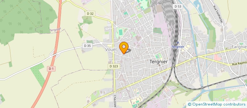 localisation de l'entreprise MADAME ELEN BEGUIN  TERGNIER