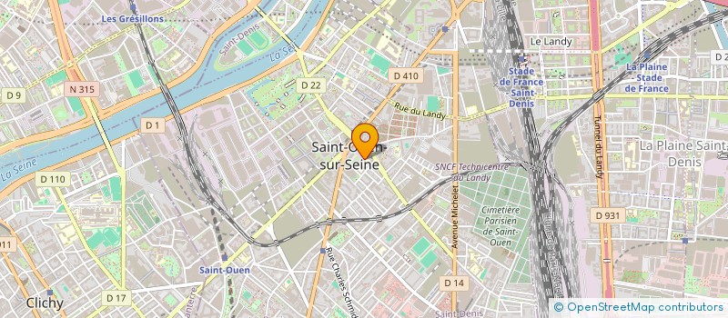 localisation de l'entreprise MADAME ELEN JOLIVET  SAINT-OUEN-SUR-SEINE