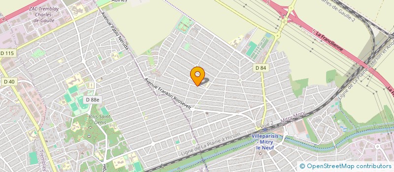 localisation de l'entreprise MADAME ELEN KAYA  MITRY-MORY