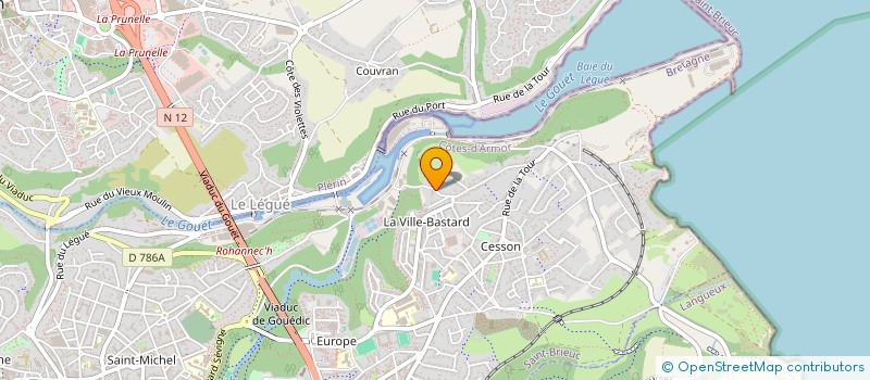 localisation de l'entreprise MADAME ELEN TRICHET à SAINT-BRIEUC