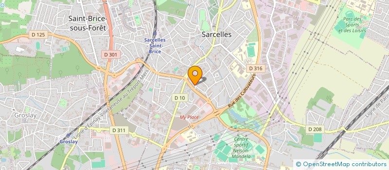 localisation de l'entreprise MADAME ELENA AFANASI à SARCELLES
