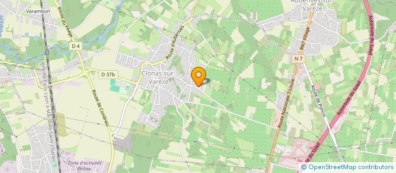 localisation de l'entreprise MADAME ELENA BELCIU  CLONAS-SUR-VAREZE