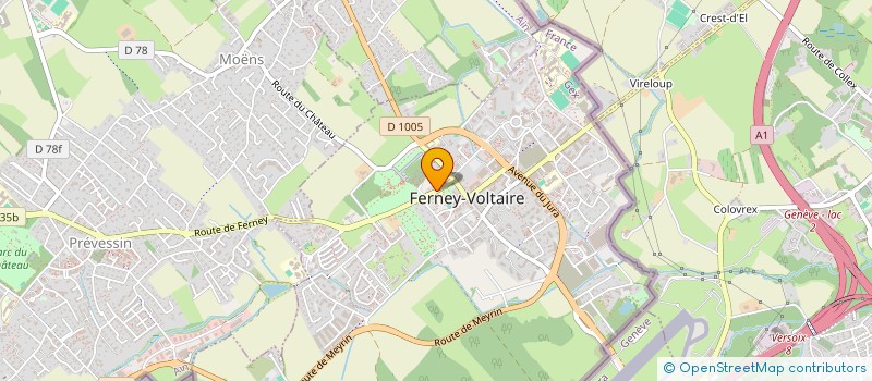 localisation de l'entreprise MADAME ELENA BERNADSKAYA à FERNEY-VOLTAIRE