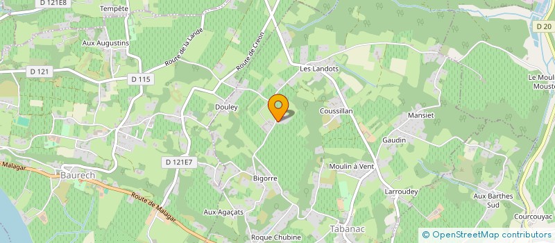 localisation de l'entreprise MADAME ELENA BOUILLON  TABANAC