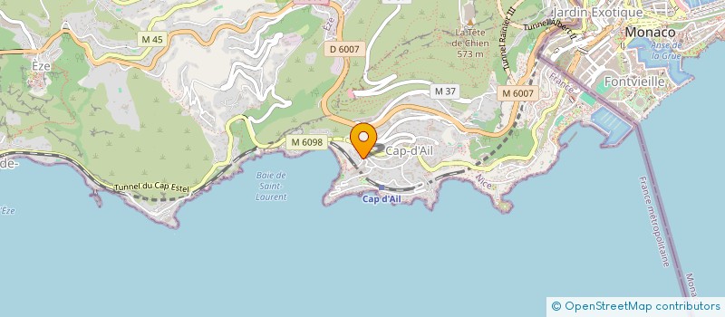 localisation de l'entreprise MADAME ELENA CHARPENTIER  CAP-D'AIL