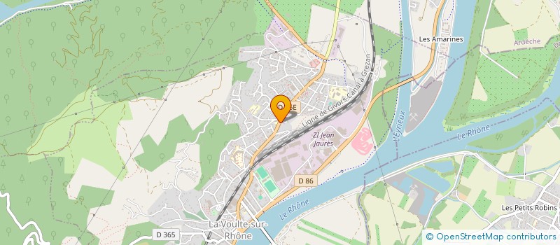 localisation de l'entreprise MADAME ELENA DI DIO à LA VOULTE-SUR-RHONE