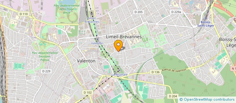 localisation de l'entreprise MADAME ELENA DOLIDZE  LIMEIL-BREVANNES