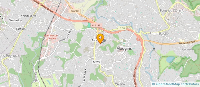 localisation de l'entreprise MADAME ELENA DOMBROWSKI  MOUGINS