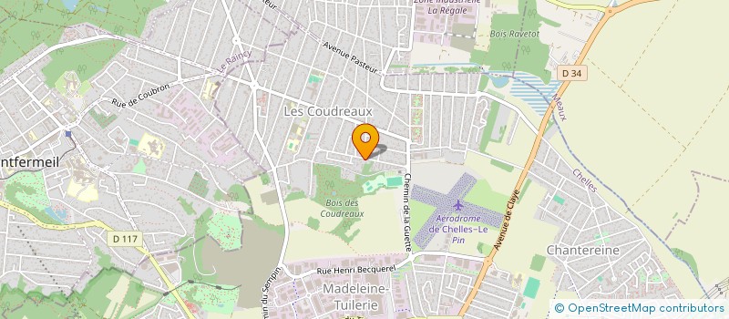 localisation de l'entreprise MADAME ELENA DUVAL  CHELLES