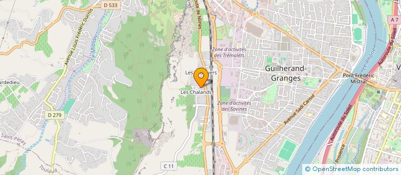 localisation de l'entreprise MADAME ELENA FALIEZ  GUILHERAND-GRANGES